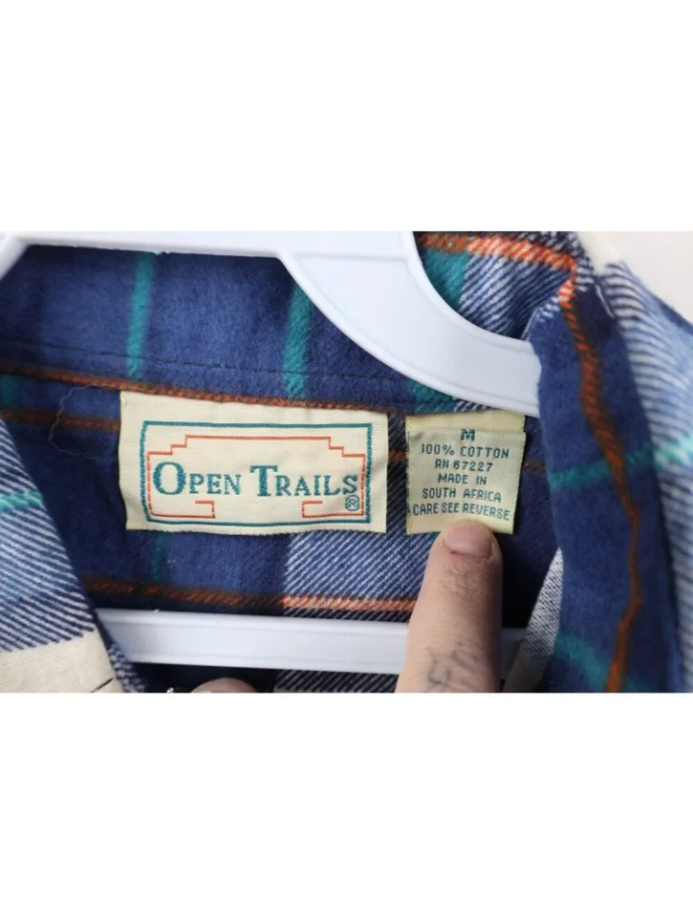Vintage 70s Streetwear Mens Medium Faded Flannel Collared Button Shirt Plaid